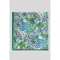 Carré imprimée en soie - Vert - Unique - Femme - Monoprix Premium