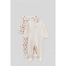 Bout'chou - Lot de 2 dors-bien en molleton - Beige Ecru - 9 mois - Bébé