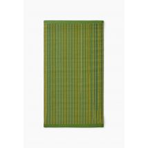 Tapis fines rayures, 90x160cm, 100% polypropylène 400 gsm - Vert foncé - Unique - Monoprix