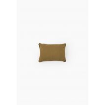 Coussin de tête uni, 25x35cm, 100% coton, oekotex - Vert foncé - Unique - Monoprix