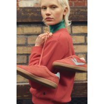 Baskets en cuir - Rouge - 40 - Femme - Monoprix Premium