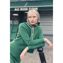 Cardigan boutonnée - Vert foncé - L - Femme - Monoprix