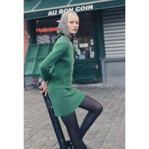 Jupe courte maille - Vert foncé - L - Femme - Monoprix