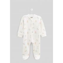 Bout'chou - Dors-bien à zip imprimé - Beige Ecru - 0 - Bébé