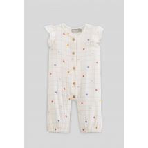 Bout'chou - Combinaison longue sans manches imprimée - Beige Ecru - 3 mois - Bébé