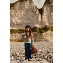 Veste patchwork - Beige - 8 ans - Enfant Fille - Monoprix
