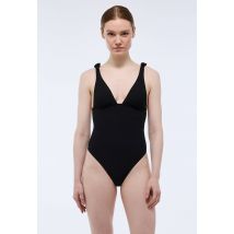 Maillot de bain 1 pièce valeria, matière recyclée - Noir - 38 - Femme - Monoprix