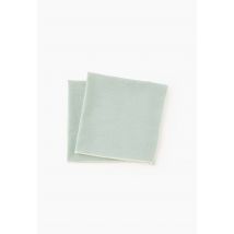 Lot de 2 serviettes de table coton-lin, 40x40cm - Vert clair - Unique - Monoprix
