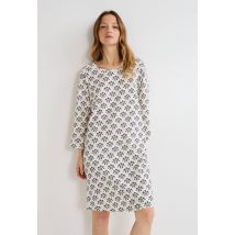 Chemise de nuit en jersey en coton bio - Bleu foncé - M - Femme - Monoprix