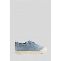 Tennis à lacets en toile - Bleu - 31 - Enfant - Monoprix
