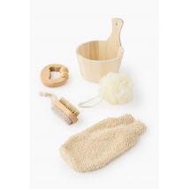 Coffret spa, 4 accessoires et baquet - Beige clair - Unique - Monoprix