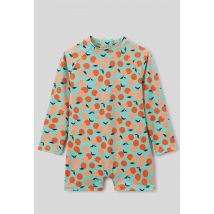 Bout'chou - Maillot de bain combinaison manches longues imprimé - Beige Ecru - 12 mois - Bébé