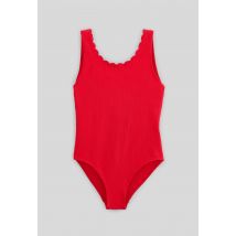 Maillot de bain 1 pièce uni - Rouge - 14 ans - Enfant - Monoprix