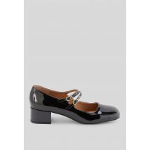 Sandales vernies à talons - Noir - 39 - Femme - Monoprix