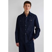 Surchemise en denim - Bleu foncé - L - Homme - Monoprix