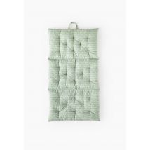Matelas à rouler imprimé, 90x150cm, 100% coton - Vert - Unique - Monoprix