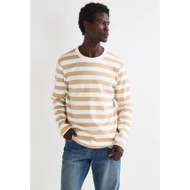 Marinière en coton gots - Beige - M - Homme - Monoprix