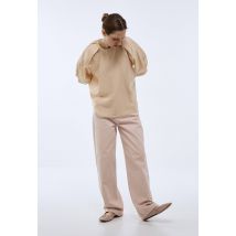 Top manches courtes uni - Beige - L - Femme - Monoprix