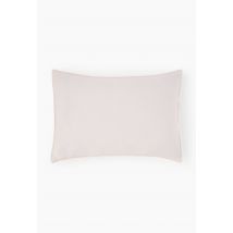 Monoprix Maison - Taie d'oreiller, 100% lin - Rose clair - 63x63 cm