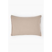 Monoprix Maison - Taie d'oreiller, 100% lin - Gris - 50x70 cm
