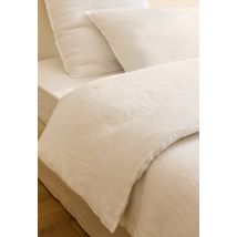 Monoprix Maison - Housse de couette, 100% lin - Blanc - 220x240 cm