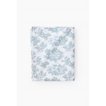 Drap plat, imprimé , 100% coton bio gots - Vert clair - 240X300 cm - Monoprix
