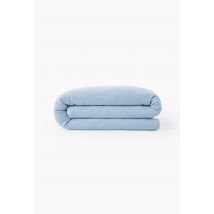 Housse de couette unie, gaze de coton, 100% coton bio gots - Bleu clair - 220x240 cm - Monoprix
