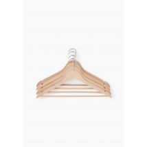 Lot de 4 cintres éco en plastique recyclé - Beige clair - Unique - Monoprix