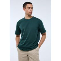 T-shirt manches courtes en coton bio gots - Vert foncé - XL - Homme - Monoprix