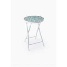 Tabouret pliable, 30x30x45 cm, en mdf - Bleu foncé - Unique - Monoprix