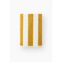 Drap de bain rayé, 70x140cm, coton bio gots - Jaune clair - 70x140 cm - Monoprix
