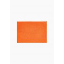 Tapis de bain fantaisie, 50x70cm, en coton bio gots - Orange - 50x70 cm - Monoprix