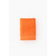 Serviette de toilette unie, 30x50cm, coton bio gots - Orange - 30x50 cm - Monoprix