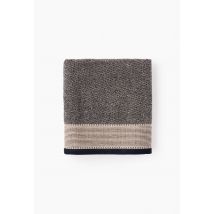 Serviette, 50x100cm, en coton bio gots - Noir - 50x100 cm - Monoprix