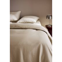 Housse de couette, satin de coton bio - Beige Ecru - 240x260 cm - Monoprix
