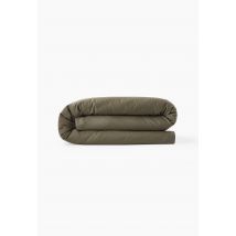 Housse de couette, satin de coton bio - Vert clair - 220x240 cm - Monoprix