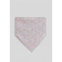 Bout'chou - Bavoir imprimé fleurs en coton - Beige clair - Unique - Bébé
