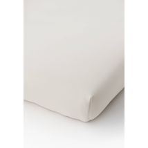 Drap housse, satin de coton bio - Beige Ecru - 160x200 cm - Monoprix
