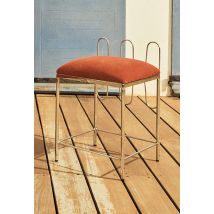Tabouret structure chromée - honore x monoprix - Multicolore - Unique - Monoprix Createurs