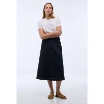 Jupe midi en denim - Bleu - 36 - Femme - Monoprix