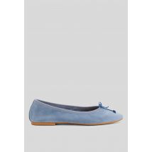 Ballerines en cuir - Bleu - 41 - Femme - Monoprix Premium