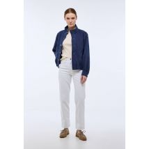 Veste courte en coton - Bleu foncé - S - Femme - Monoprix