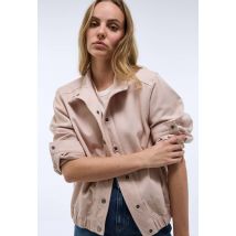 Veste courte en coton - Rose clair - L - Femme - Monoprix