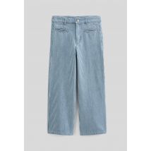 Pantalon rayé - Bleu - 10 ans - Enfant Fille - Monoprix