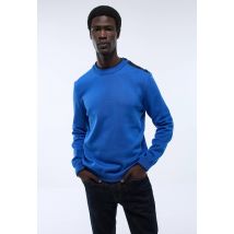 Pull col rond made in france - Bleu - L - Homme - Monoprix Premium