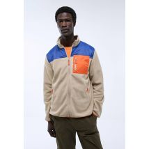 Sport - Polaire de randonnée zippée à empiècements contrastés - Beige clair - S - Homme