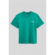 Sport - T-shirt à manches courtes en coton bio gots - Vert foncé - L - Homme