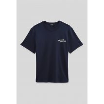 Sport - T-shirt à manches courtes en coton bio gots - Bleu foncé - M - Homme