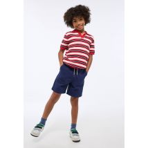 Short surteint uni en coton - Bleu foncé - 14 ans - Enfant - Monoprix