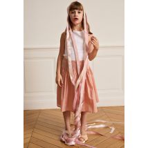 Jupon à smocks en coton - Rose - 8 ans - Enfant - Monoprix